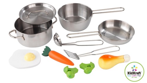 Kidkraft deluxe cookware - kidkraft, set